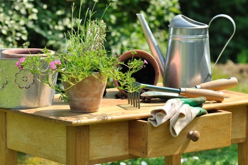 Team of professional landscapers working in Seven Sisters