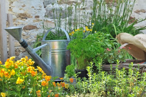 Seven Sisters landscapers installing a water feature